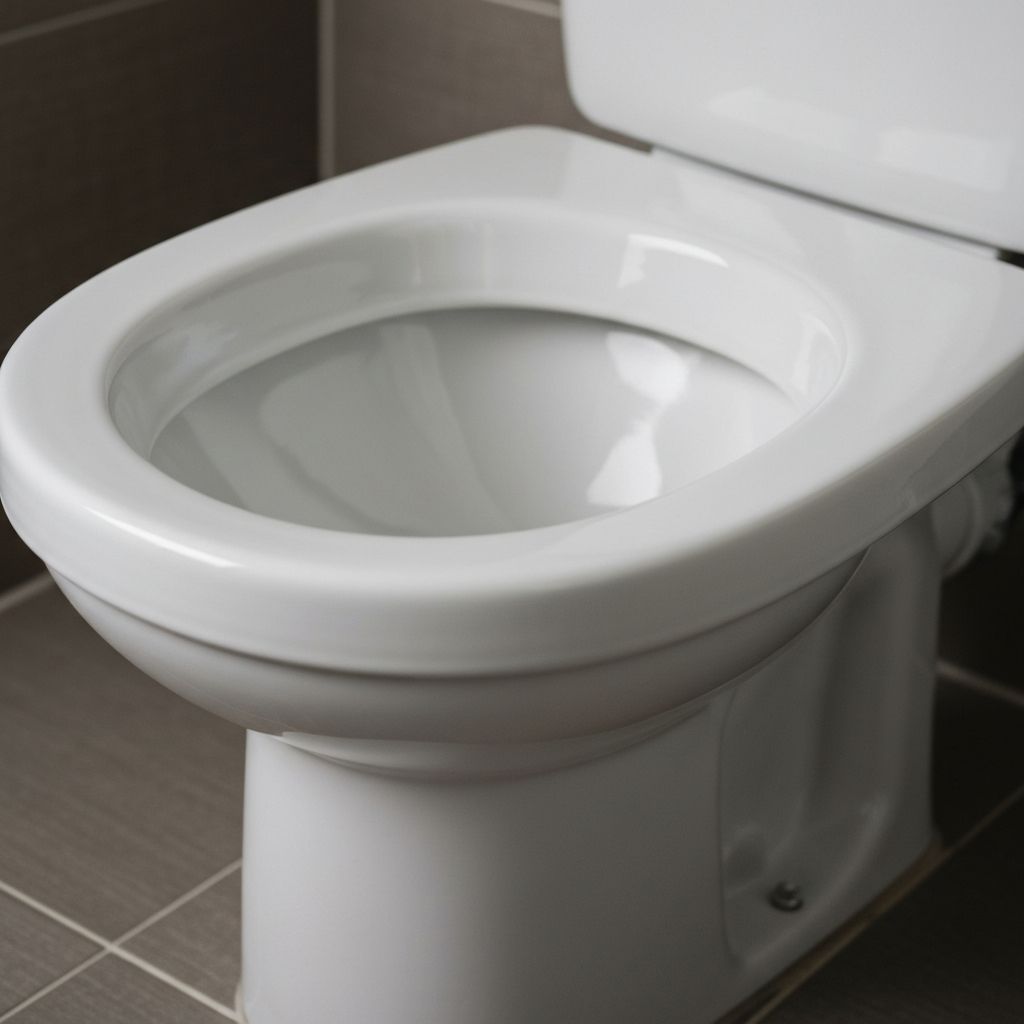 洗浄後の輝くトイレ