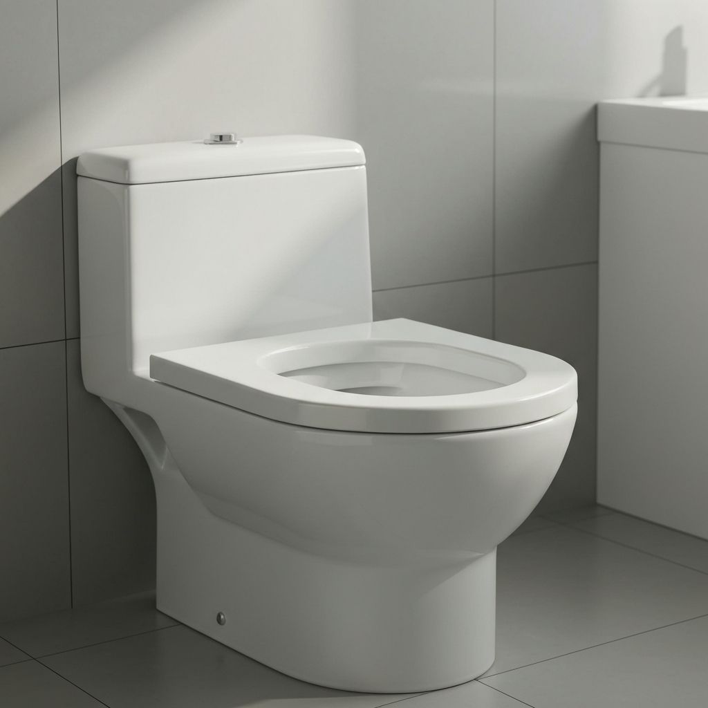 黒ずみが除去された便器のフチ