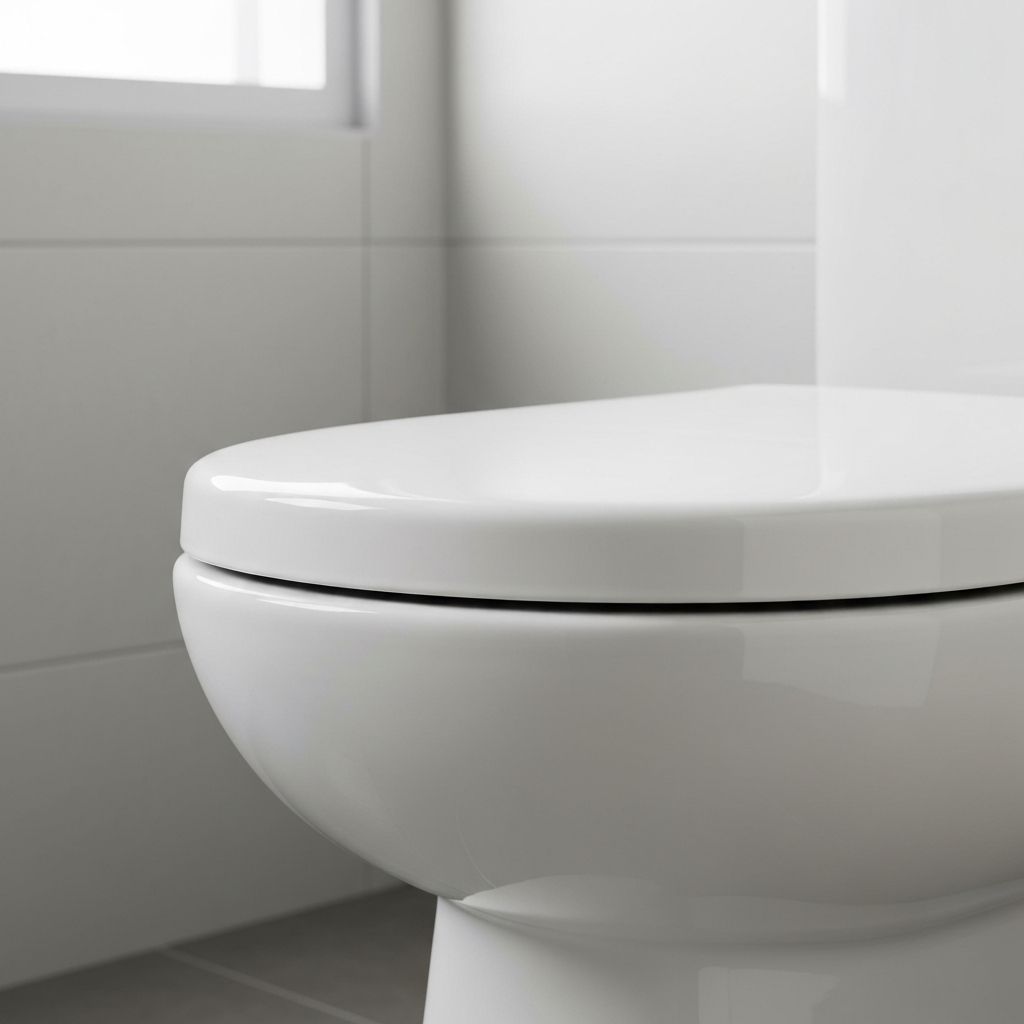 洗浄後の便器のフチ