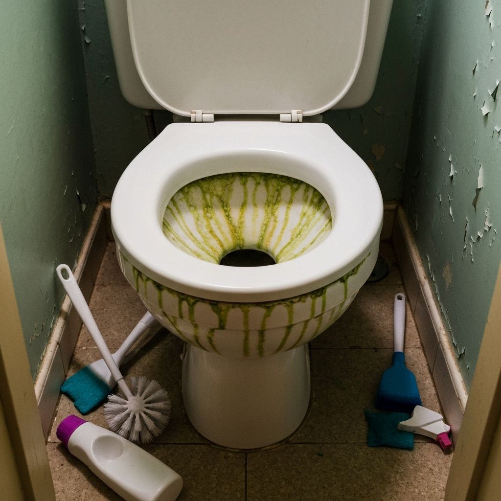 洗浄前のトイレの様子