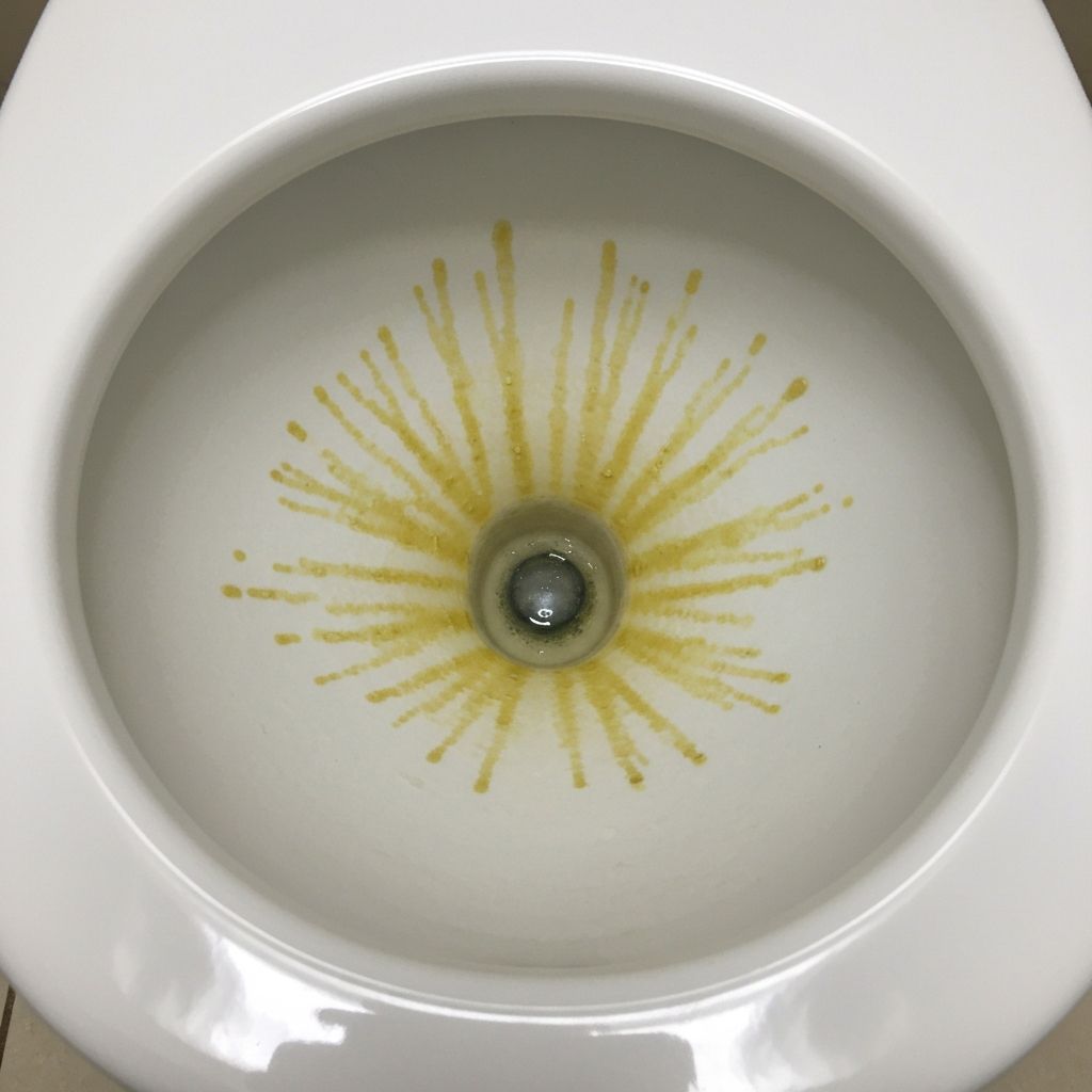 洗浄前のトイレ